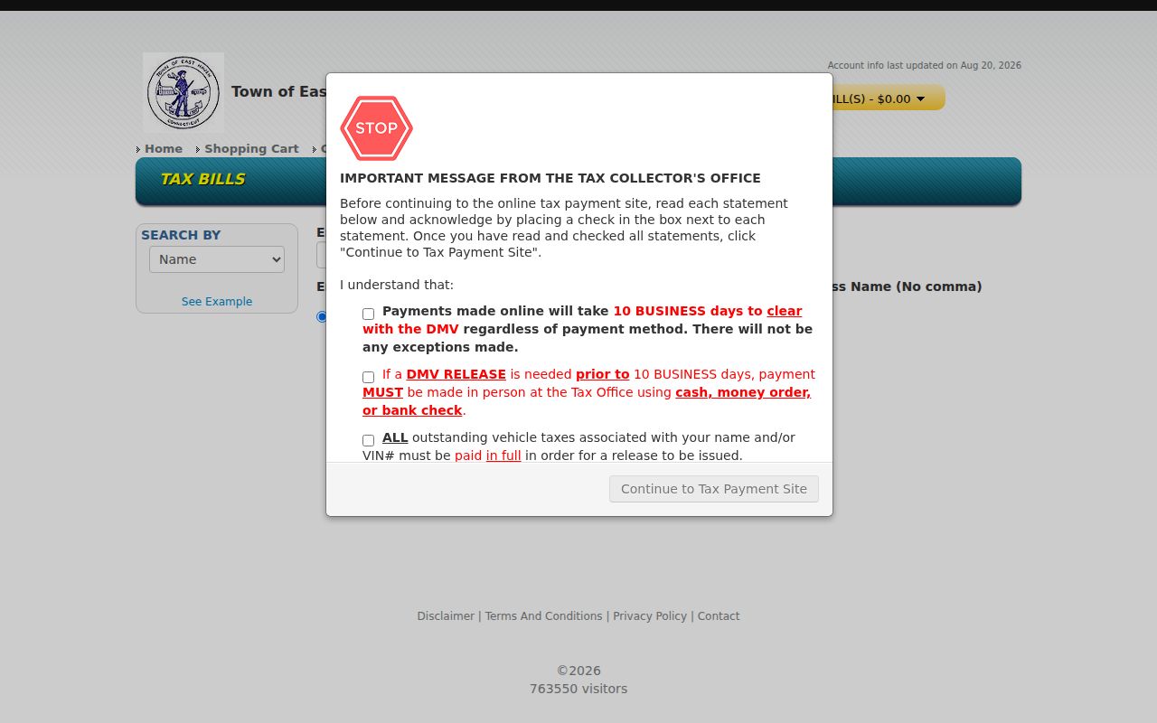 East Haven residents directory tax and account lookup choices