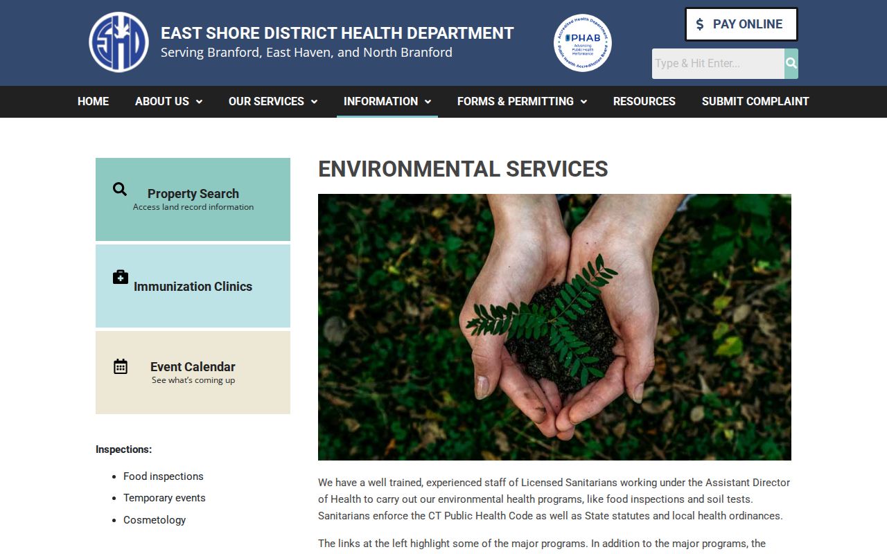 East Haven neighbors environmental services and land context