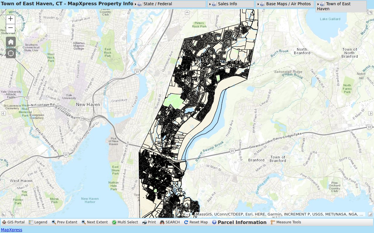East Haven neighbors interactive GIS parcel map